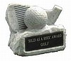 Silver Golf Club and Ball (3 1/2")